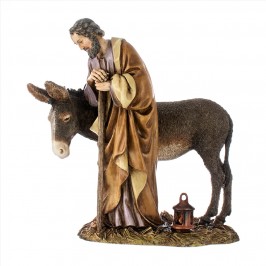 San Giuseppe con Asino Landi 20 cm