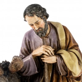 San Giuseppe con Asino Landi 20 cm