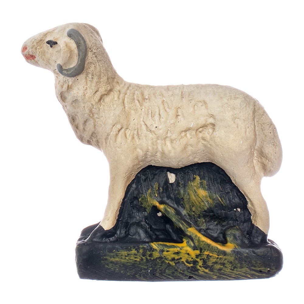Pecorella per il Presepe in Gesso 15 cm