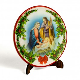 Piatto Natalizio con Natività