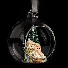 Palla di Natale con Natività