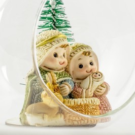 Palla di Natale con Natività