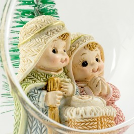 Palla di Natale con Natività