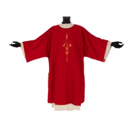 Dalmatica Rossa Ricamo JHS