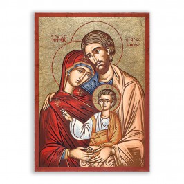 Icona Sacra Famiglia 16x22 cm