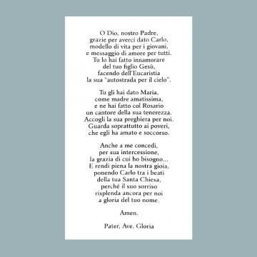 Santino SAN Carlo Acutis