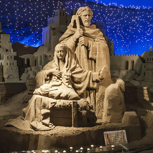 Il presepe di sabbia di Bellaria Igea Marina