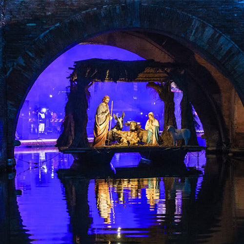 I presepi sulle acque di Comacchio