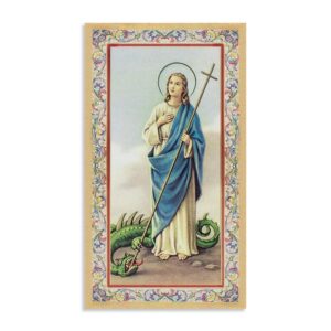 Santino di Santa Marta di Betania con preghiera