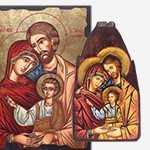 Icone dipinte: Sacra Famiglia